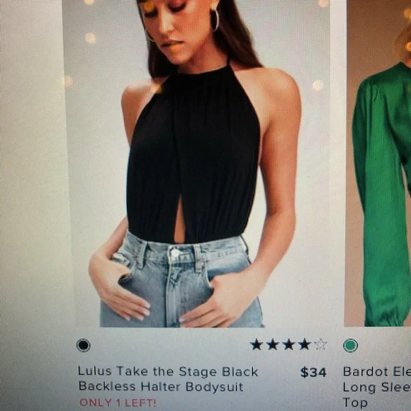 Lulus black bodysuit - Picture 1 of 5